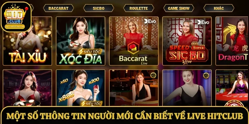 Một số thông tin người mới cần biết về Live Hitclub
